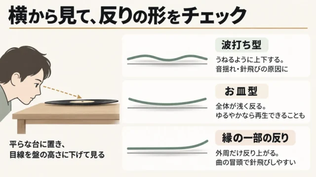 反りの程度を自分で確認する方法