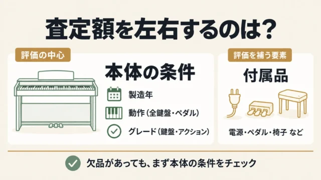 椅子・ペダルなしでも売れる。ただし評価の軸は「本体」にある
