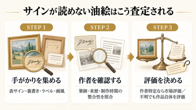 査定でサインと裏書きはどのように見られるか