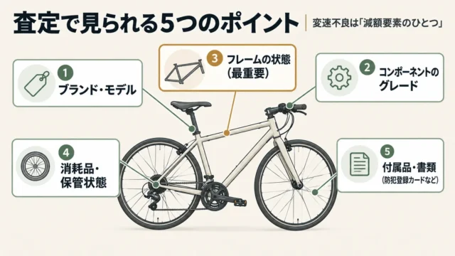 査定で見られるポイント｜変速の状態より重視されること