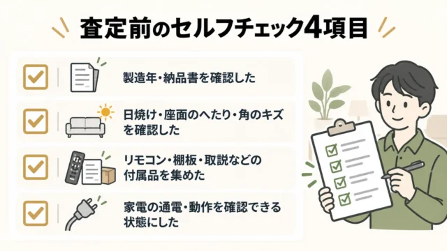 査定で見られる短期使用品ならではのチェックポイント