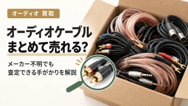 オーディオケーブルをまとめて売る方法｜メーカー不明でも査定できる？