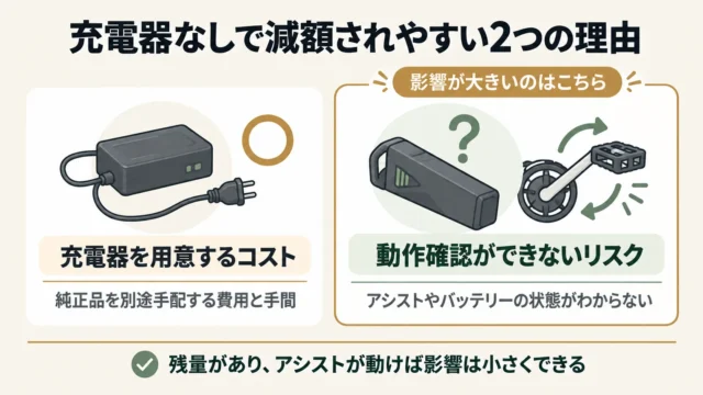 充電器なしでも売れる。評価を分けるのは「バッテリー残量」と「型番」