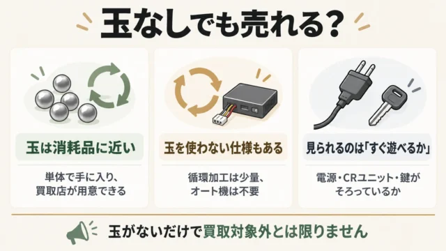 玉なしでも売れる。査定を左右するのは「家庭用仕様」と動作に必要な付属品
