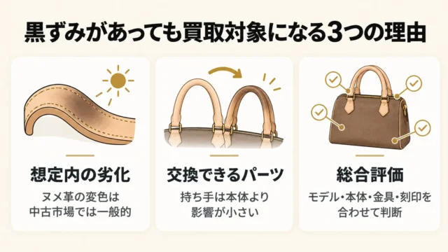 持ち手が黒ずんだルイヴィトンは売れる?結論から解説