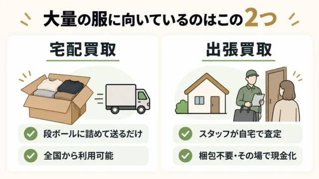 衣装ケース数箱分のブランド服はまとめて売れる
