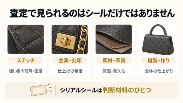 シリアルシールが剥がれていてもシャネルのバッグは売れる