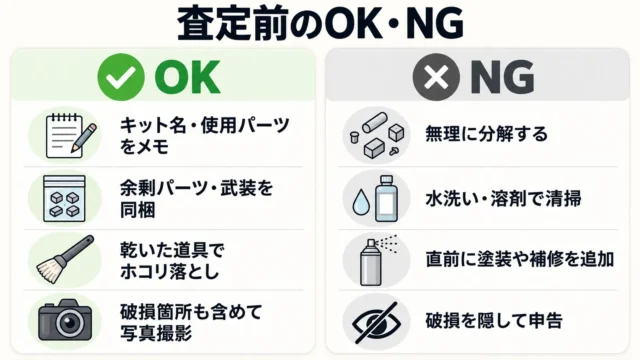 査定前に確認すること・やってはいけないこと
