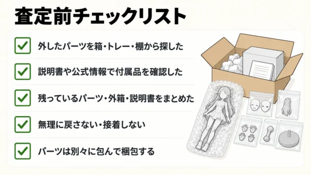 査定前に確認・準備しておくこと