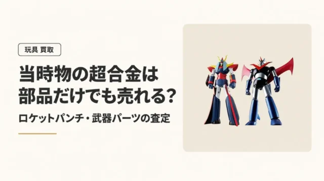 当時物の超合金は部品だけでも売れる？ロケットパンチ・武器パーツの査定
