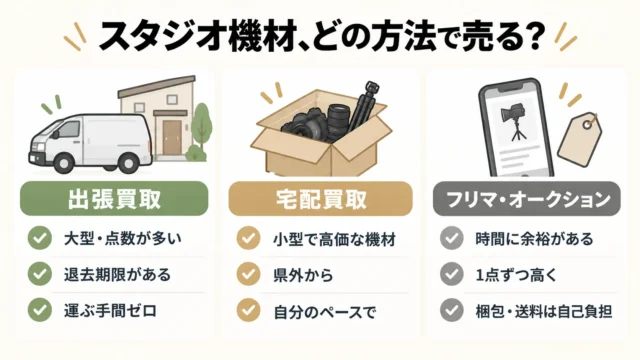 まとめて売る方法の比較
