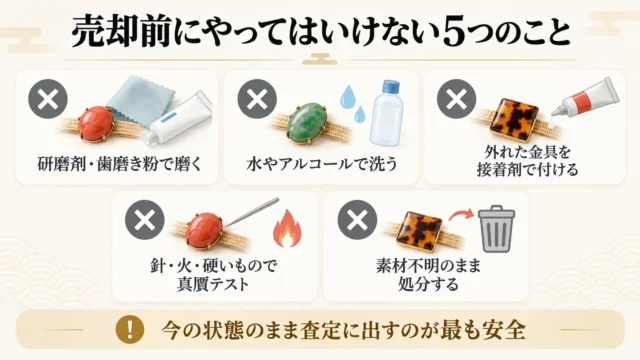 査定額が下がりやすい状態と、売却前にやってはいけないこと