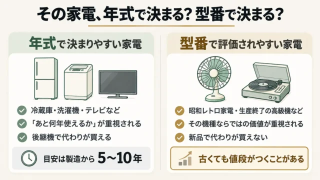 結論:古くても売れる家電はある。決め手は「その型番に今も需要があるか」