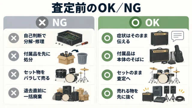 査定前にやってはいけないこと・よくある失敗