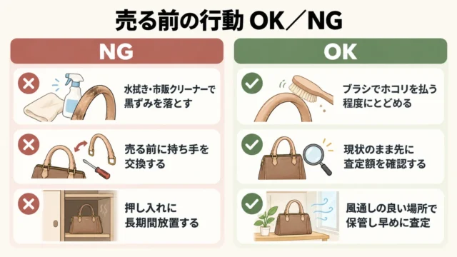 売る前にやってはいけないこと