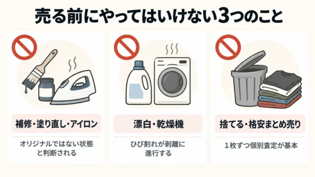 売る前にやってはいけないこと