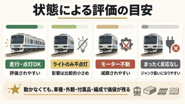 動力車が動かないNゲージでも売れる可能性は十分にある