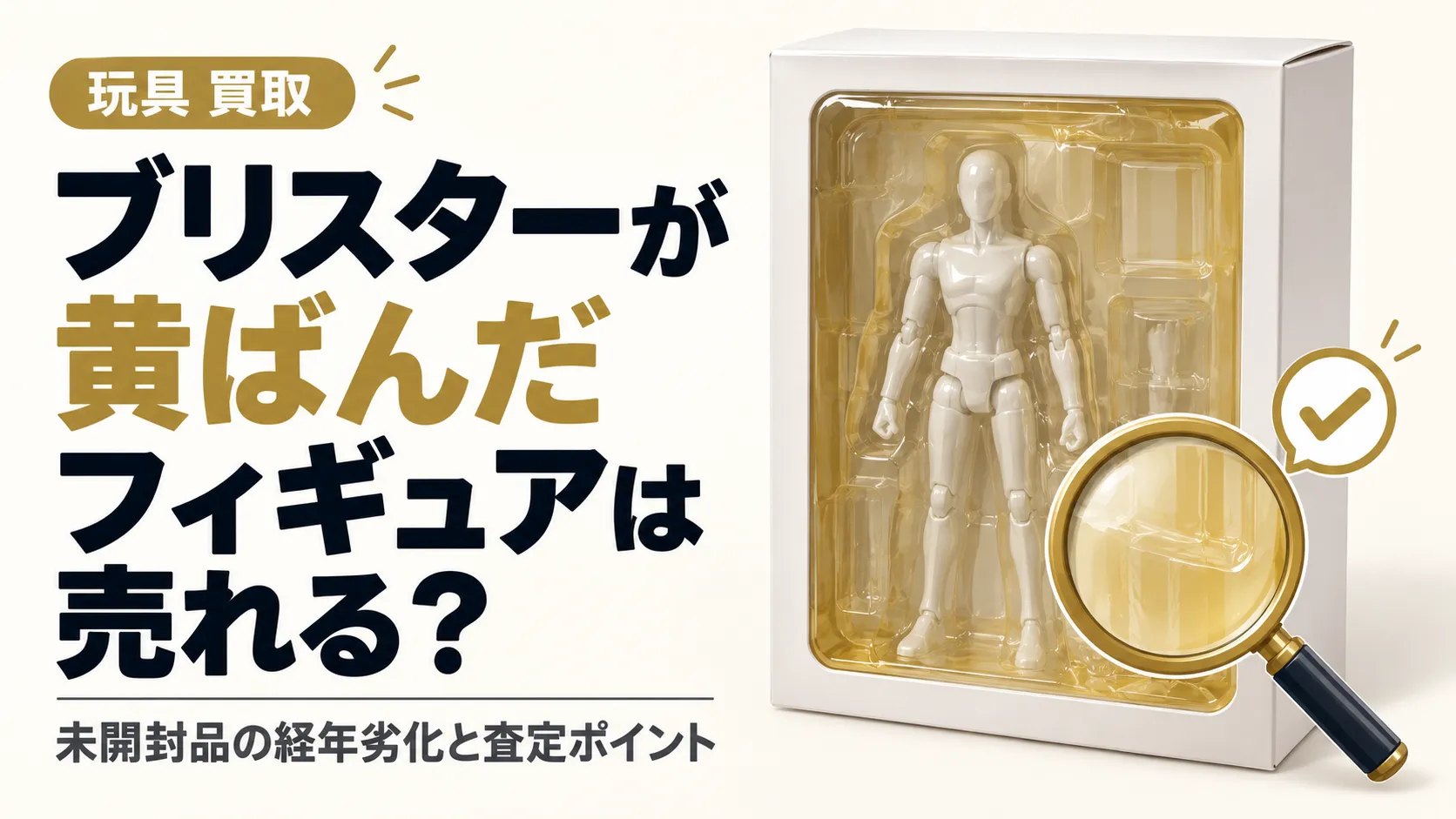 ブリスターが黄ばんだフィギュアは売れる?未開封品の経年劣化と査定