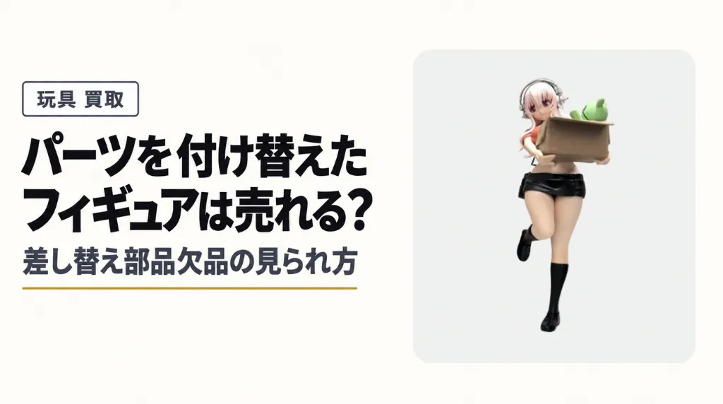 パーツを付け替えたフィギュアは売れる?差し替え部品欠品の見られ方