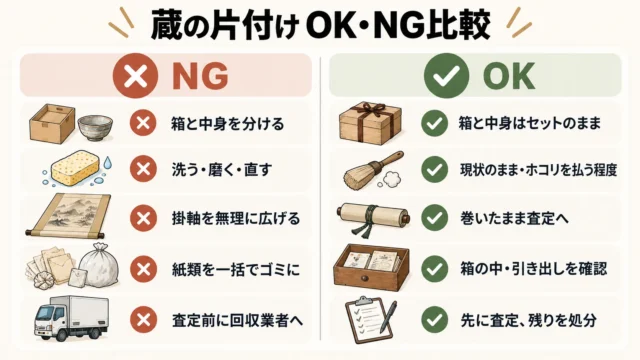 蔵の片付け前にやってはいけない5つのこと