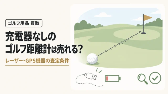 充電器なしのゴルフ距離計は売れる？レーザー・GPS機器の査定条件