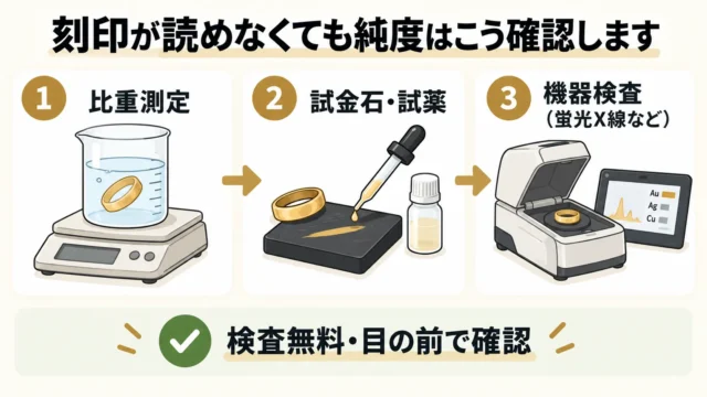 査定ではどうやって純度を確認するのか