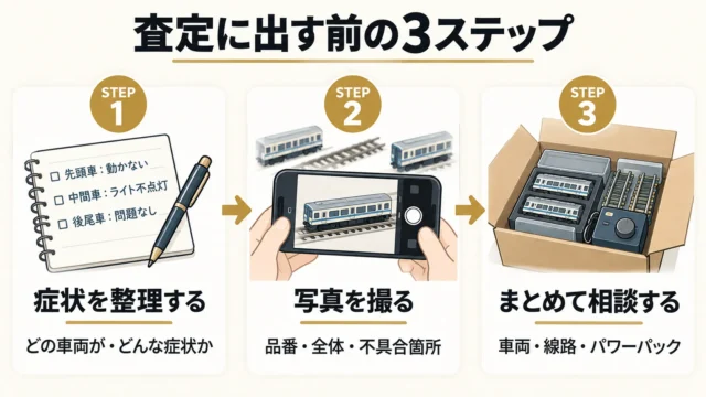 動かないNゲージを査定に出すときの伝え方と準備