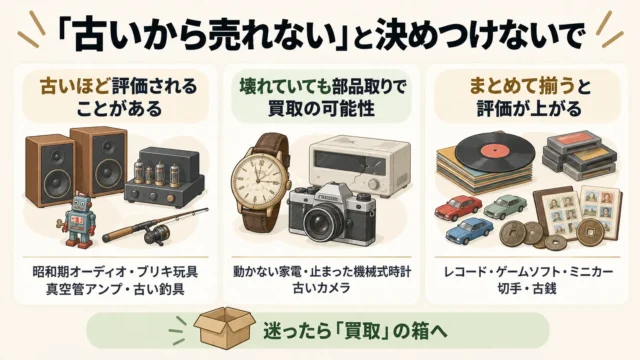 「買取」に回せる家財の見分け方