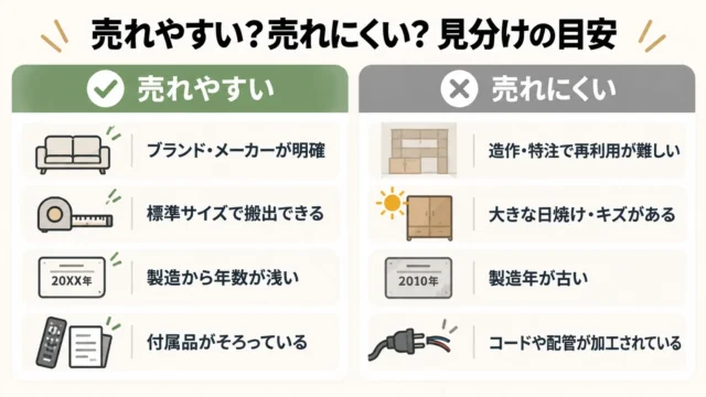売れやすい品・売れにくい品の見分け方