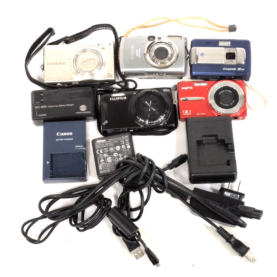 Canon IXY DIGITAL 800 IS MINOLTA DiMAGE X60 コンパクトデジタルカメラ まとめセット