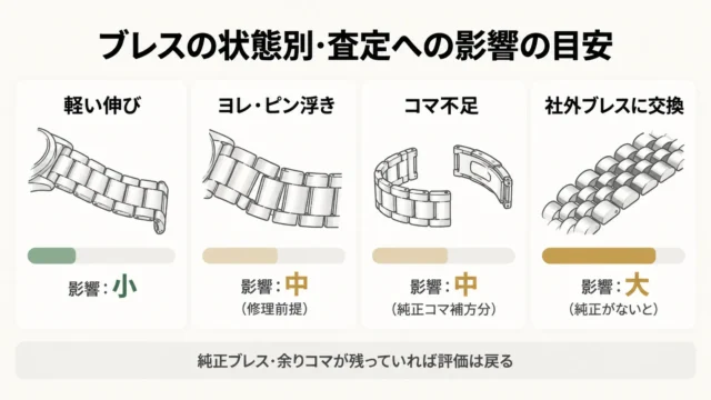 状態別に見る、ブレスの査定への影響