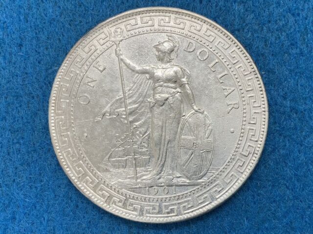 イギリス領香港 貿易銀貨 1901年 壹圓銀貨