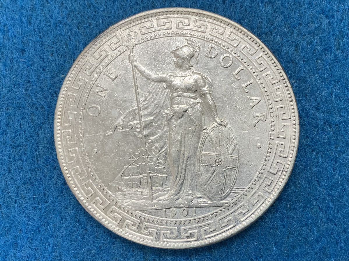イギリス領香港 貿易銀貨 1901年 壹圓銀貨