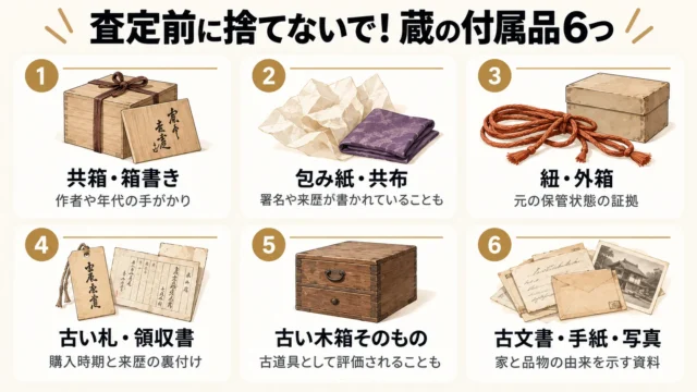 蔵の片付けで査定前に捨ててはいけないもの一覧