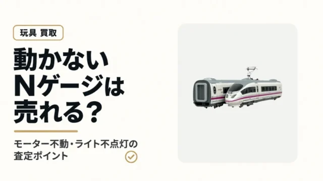 動力車が動かないNゲージは売れる？モーター不動・ライト不点灯の査定