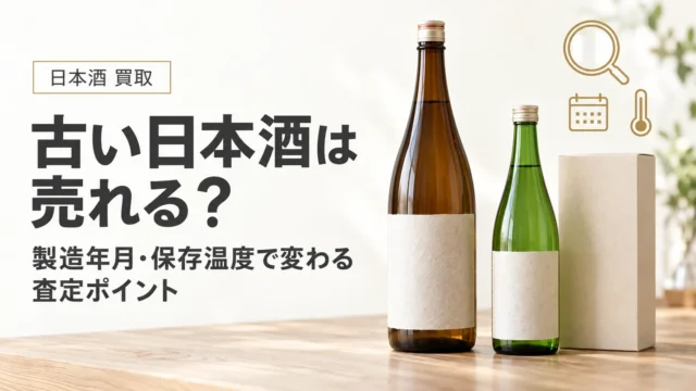 古い日本酒は売れる？製造年月・保存温度で変わる査定ポイントと年数の目安
