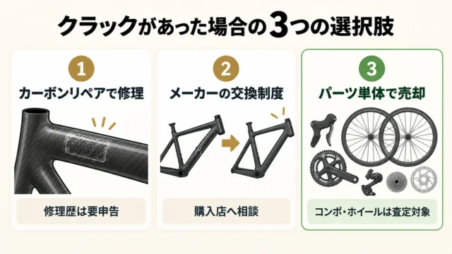クラックがあった場合の選択肢