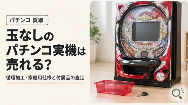 玉なしのパチンコ実機は売れる？循環加工・家庭用仕様と付属品欠品の査定
