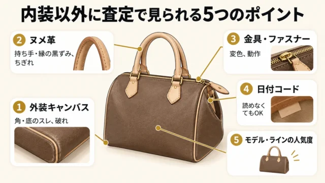 内装以外に査定担当者が確認するポイント