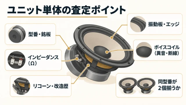 ユニット単体の場合に見られるポイント