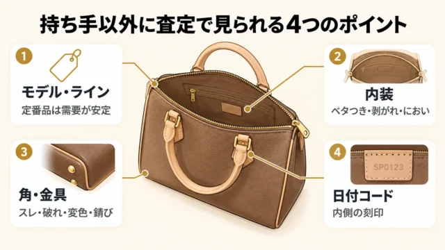 持ち手以外に査定額を左右するポイント