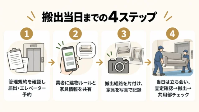 当日までの準備(4ステップ)
