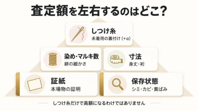 査定額を左右する要素の優先順位