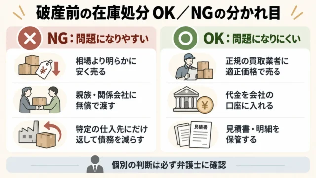 否認権|申立前の「安売り」「身内への譲渡」が問題になる理由