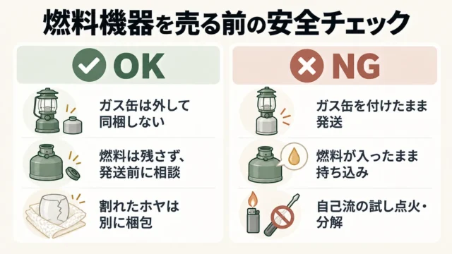 燃料機器を売る前に必ず確認したい安全面のポイント