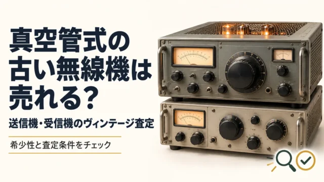 真空管式の古い無線機は売れる？送信機・受信機のヴィンテージ査定