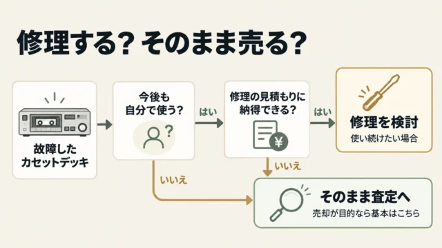修理してから売るべき？そのまま売るべき？