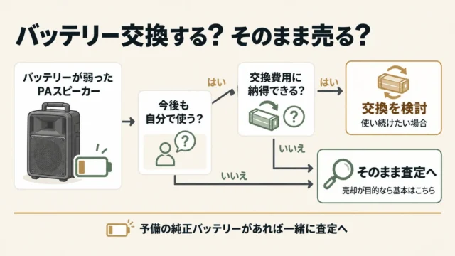 バッテリーを交換してから売るべき?そのまま売るべき?