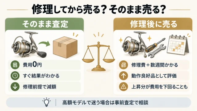 修理・オーバーホールしてから売るべき?そのまま売るべき?
