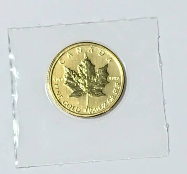 カナダ メイプルリーフ金貨 1/20オンス K24 純金